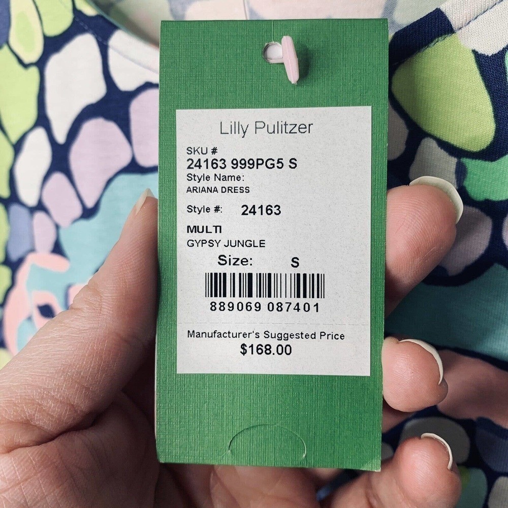 Lilly Pulitzer Ariana Asymmetric Dress Womens Size Small Gypsy Jungle NWT $168 - Picture 6 of 10